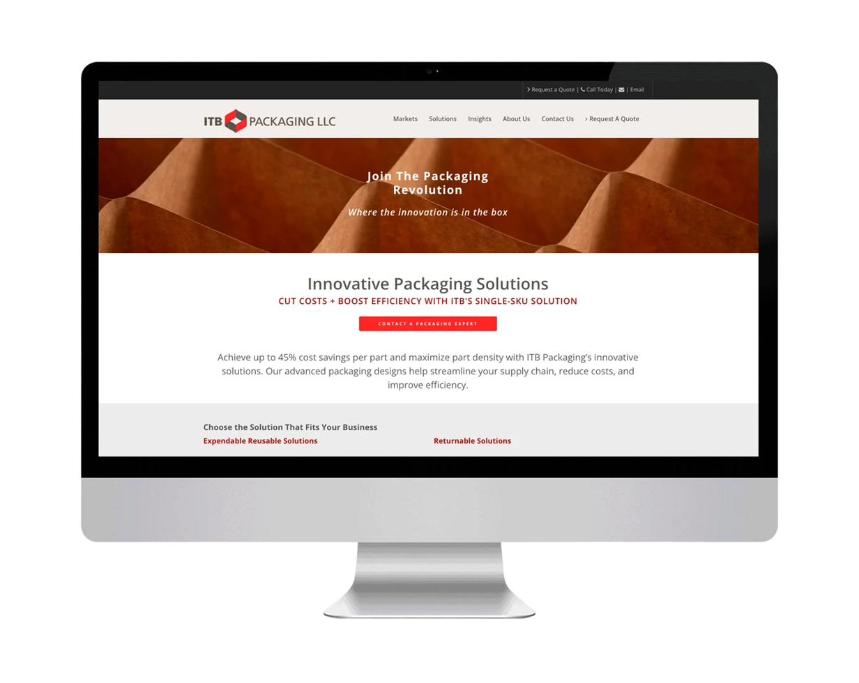 ITB Packaging website